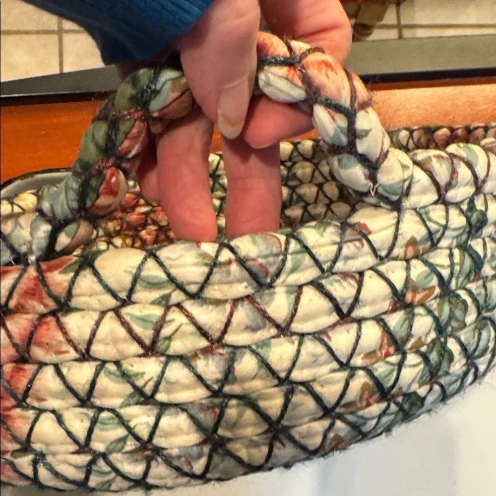Basket Handcrafted Multicolor Woven Basket